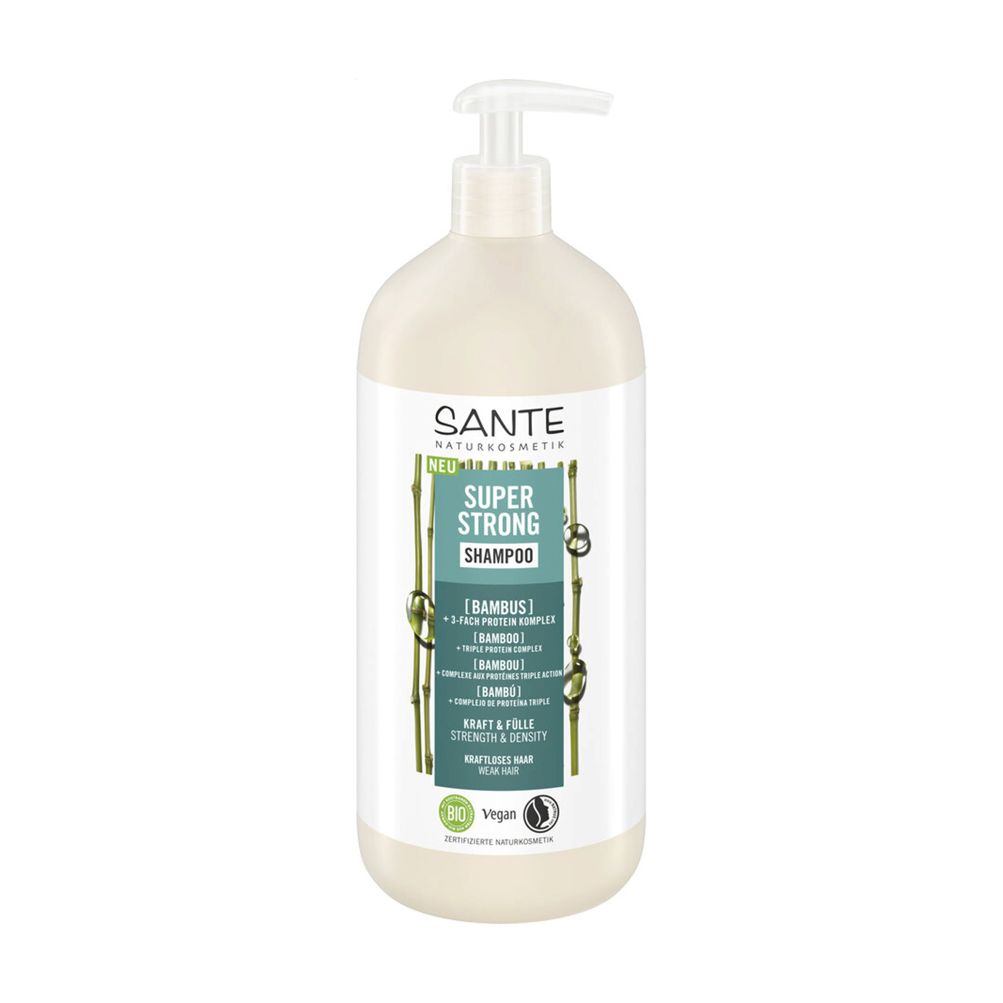 Зміцнювальний шампунь для волосся Sante Super Strong Shampoo з бамбуком, 950 мл